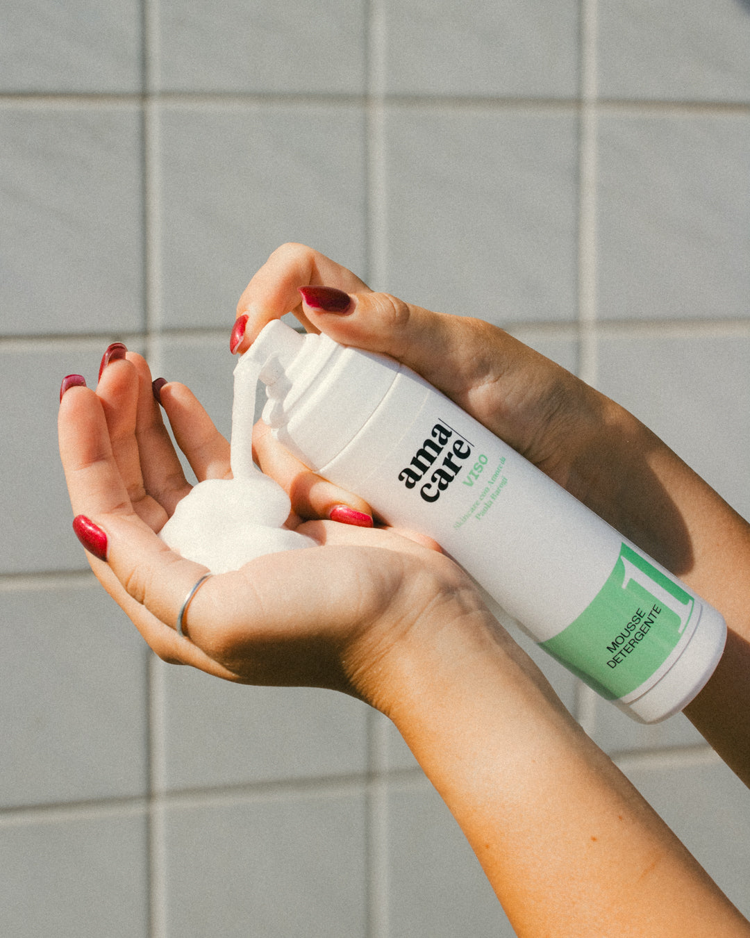 applicazione mousse amacare