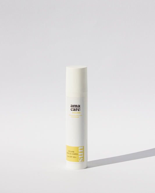 Solare Viso e Corpo SPF 50+ AmaCare – crema solare protezione alta viso e corpo